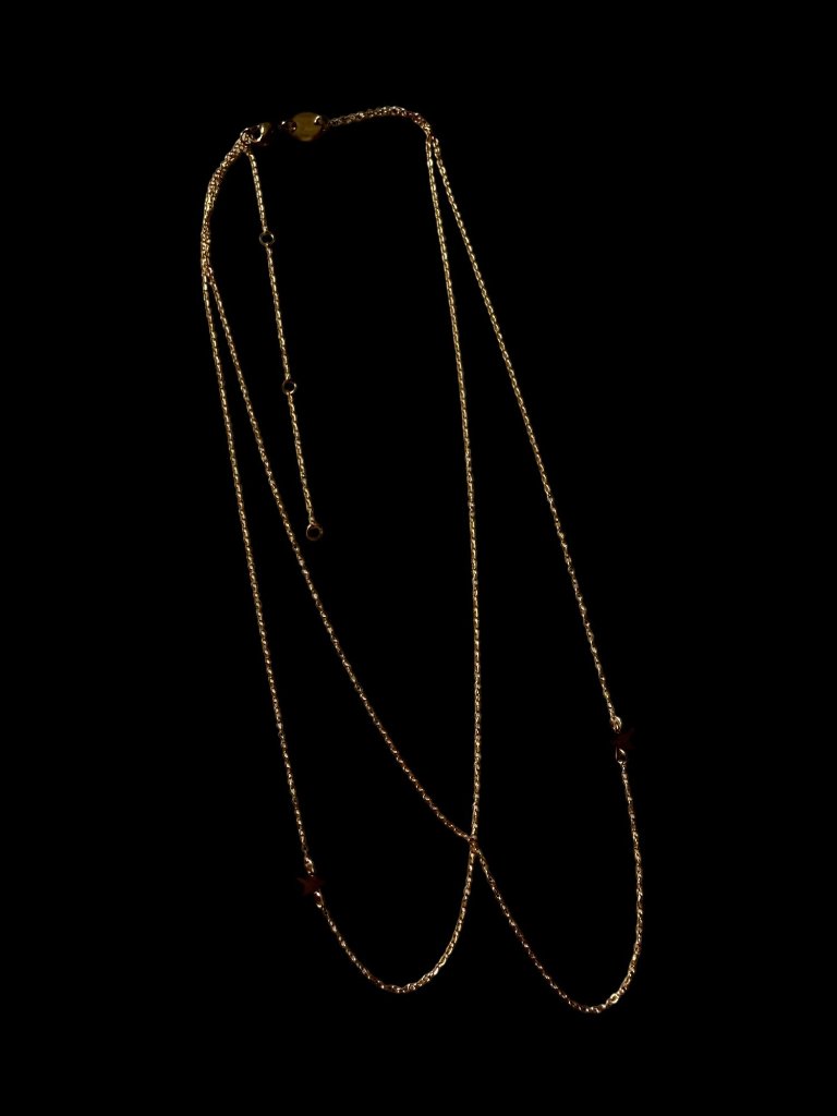 Jennifer Zeuner Gold Plated Double Chain Star Necklace Gold Plated Dainty — image 3 of 8